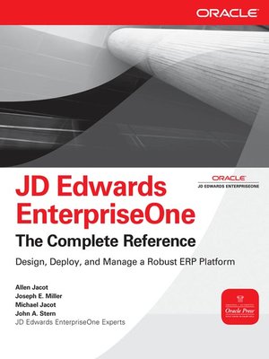 cover image of JD Edwards EnterpriseOne The Complete Reference